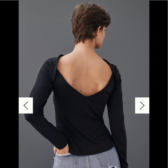 Anthropologie Twist Cut-Out Top - Picture 3 of 6